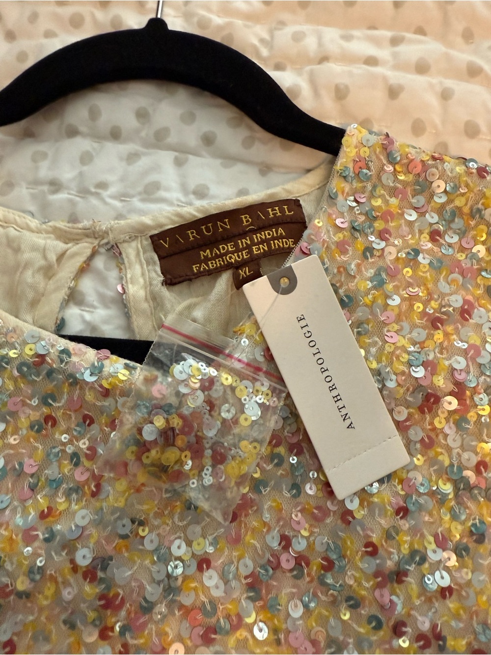 Anthropologie / Varun Bahl Short-Sleeve in Multicolor Sequin - Picture 11 of 16